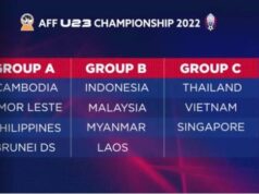 ช้างศึกยู-23 ร่วมสายเวียดนาม-สิงคโปร์ ศึกลูกหนังอาเซียน รุ่นไม่เกิน 23 ปี