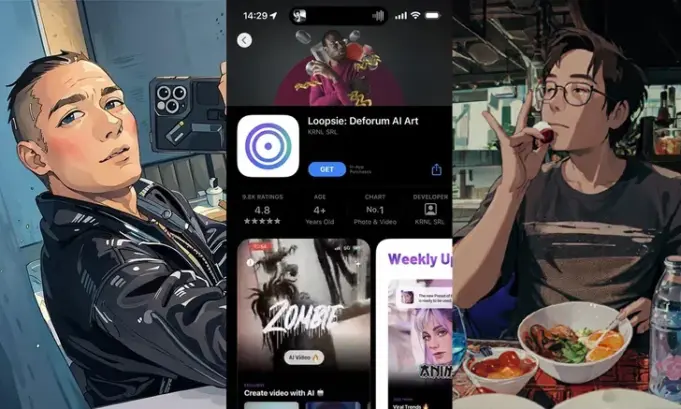 วิธีเล่น Loopsie แอปฯ แต่งรูป เปลี่ยนภาพถ่ายเป็นอนิเมะ