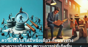 ความจริงไม่ได้มีหนึ่งเดียว กับแนวทาง หาความจริงจาก สถานการณ์ที่เกิดขึ้น