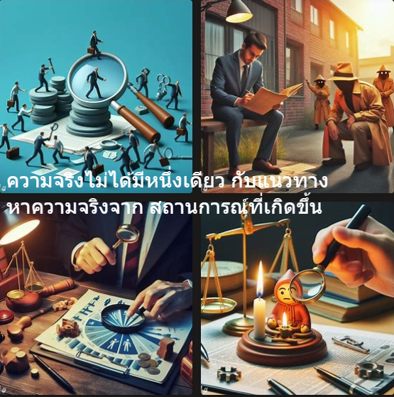ความจริงไม่ได้มีหนึ่งเดียว กับแนวทาง หาความจริงจาก สถานการณ์ที่เกิดขึ้น