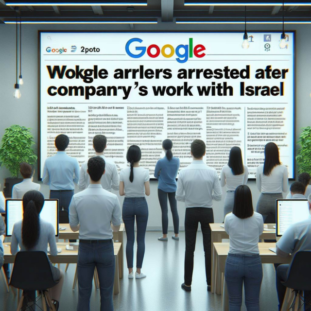 พนักงาน Google ถูกจับหลังจากประท้วงงานของบริษัทกับอิสราเอล